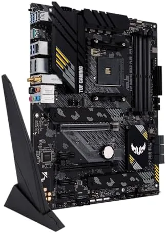 The fully assembled test rig with the Ryzen cooler and graphics card installed