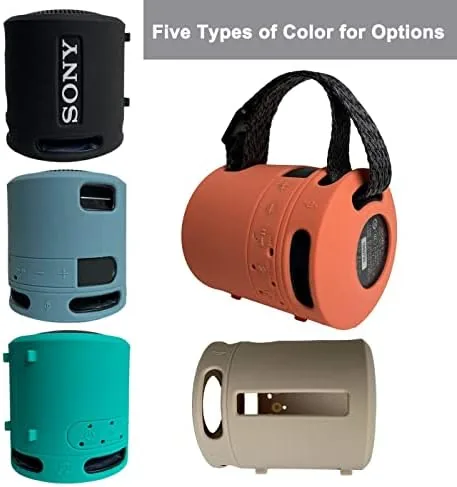 The cover removed from the speaker showing the fit and the open charging port