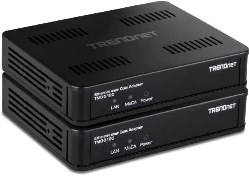 TRENDnet Ethernet Over Coax MoCa 2.5 Adapter (2-Pack), TMO-312C2K | Backward Compatible with MoCA Review: Tested and Rated