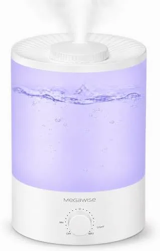 MegaWise Healthy Top-Refill Cool Mist Humidifiers for Bedroom, 24dB Ultrasonic Air Vaporizer with Water Review: Tested and Rated