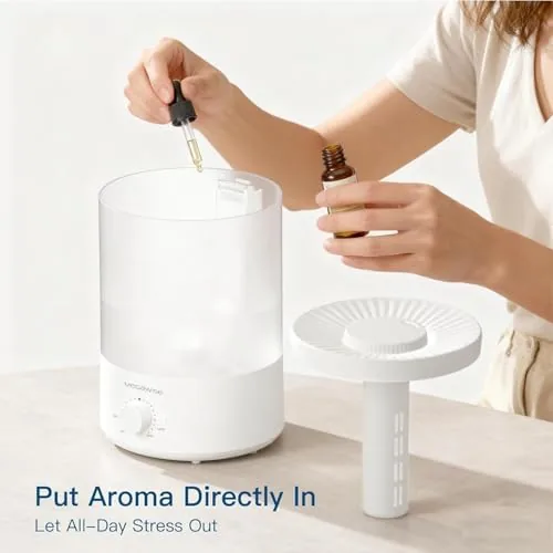 Close look at the MEGAWISE 3.5L Cool Mist Humidifier ,  Ultra-Quiet Ultrasonic Vaporizer with build quality