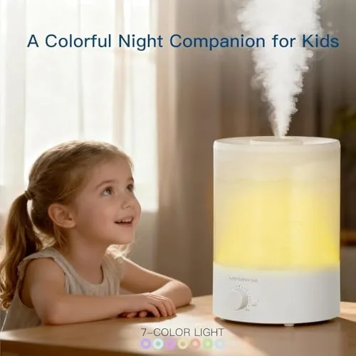 The MEGAWISE 3.5L Cool Mist Humidifier ,  Ultra-Quiet Ultrasonic Vaporizer with in real use