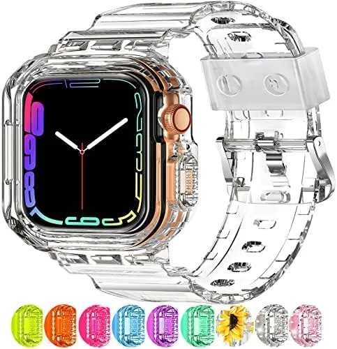 XYF Crystal Clear Apple Watch Band Review: Jelly Strap with Bumper Case