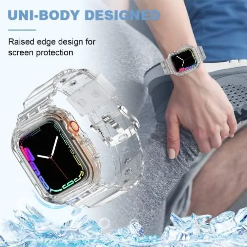 Rinsing the band to restore the clear finish