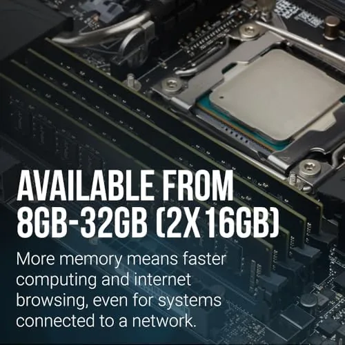 Two PNY modules installed in a motherboard with the cooler clearance shown