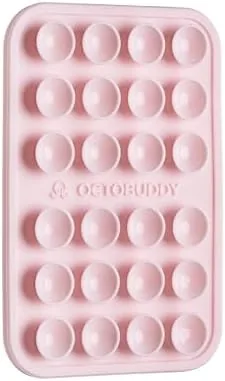 OCTOBUDDY Classic chalk pink mount with a phone attached