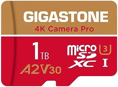 Overview of the 【5-Years Data Recovery】 GIGASTONE 1TB Micro SD Card, 4K Camera