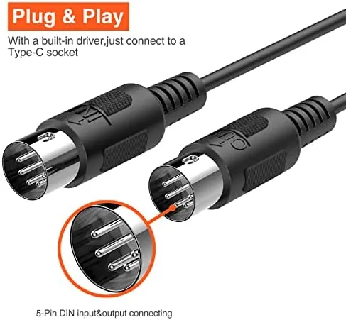 The LEKATO MIDI Cable, MIDI to USB C, Type-C MIDI Interface compared in context