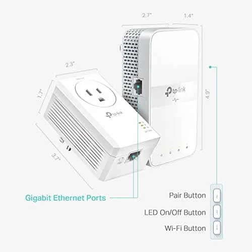 Close look at the TP-Link AV1000 Powerline Ethernet Adapter WiFi Extender Kit, Passthrough | build quality
