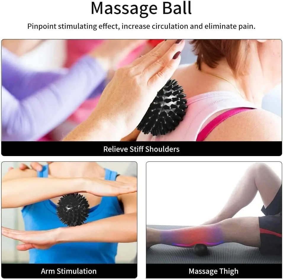 Another view of the 6 in1 Foam Roller Set, Trigger Point Foam Roller, Yoga