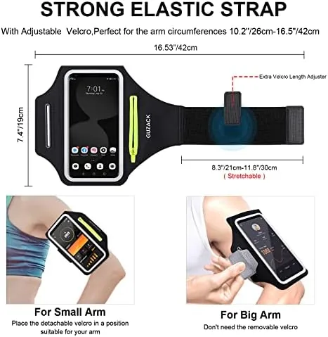 Comparison of the armband against a basic sleeve and a flip pouch