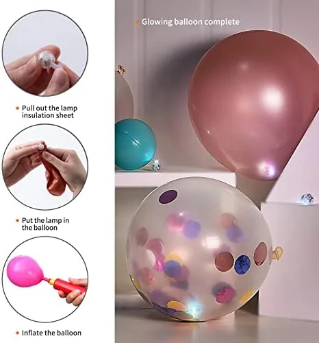 The Aogist 100pcs Mutilcolor Balloon Lights, Long Standby Time Waterproof Mini in real use