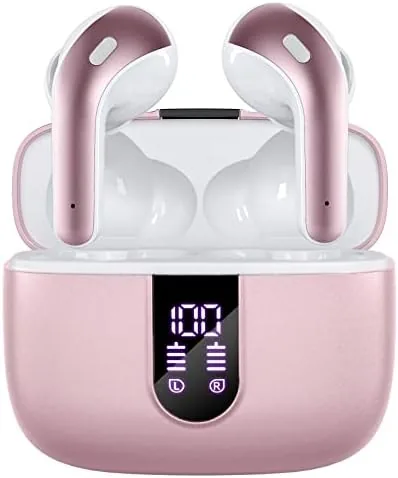 Overview of the TAGRY Bluetooth Headphones True Wireless Earbuds 60H Playback LED Power