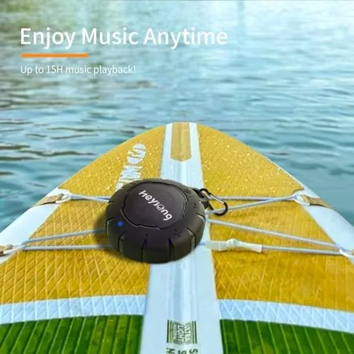 The HEYSONG Waterproof Shower Speaker, Durable & Lightweight Portable with HD in real use