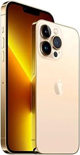 Close look at the Apple iPhone 13 Pro Max, 128GB, Gold - Unlocked (Renewed) build quality