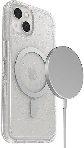 Another view of the OtterBox iPhone 13 Symmetry Series+ Case - Stardust, Ultra-Sleek, Snaps