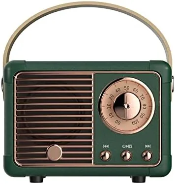 Dosmix Retro Bluetooth Speaker,Vintage Decor,Small Gift for Women Men Green | Portable mini wireless Review: Tested and Rated