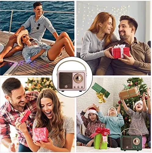 The Dosmix Retro Bluetooth Speaker, Vintage Mini Decor Gift for Women compared in context