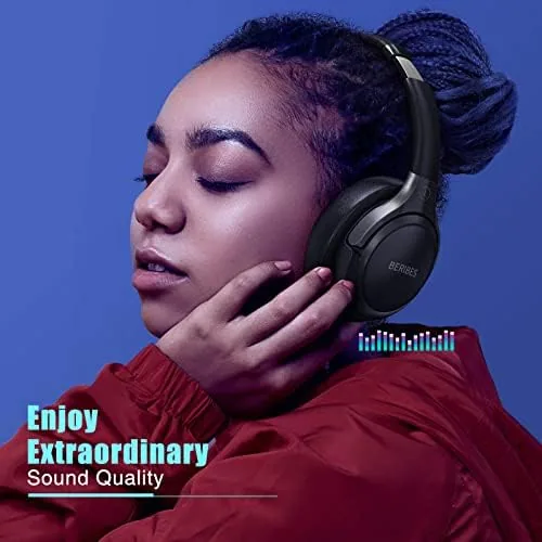 Another view of the BERIBES Bluetooth Headphones Over Ear Wireless HiFi Stereo Headsets 65H