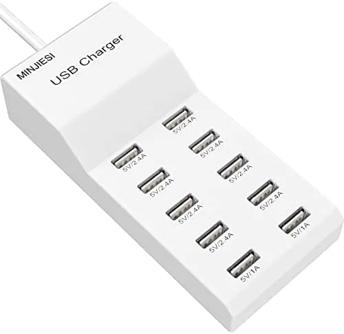 Overview of the USB Charging Stations 50w10A 10 Ports Multiple Charging Block/Power USB