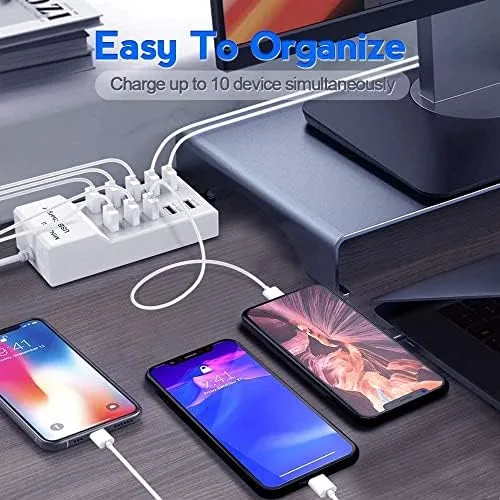 The USB Charging Stations 50w10A 10 Ports Multiple Charging Block/Power USB in real use
