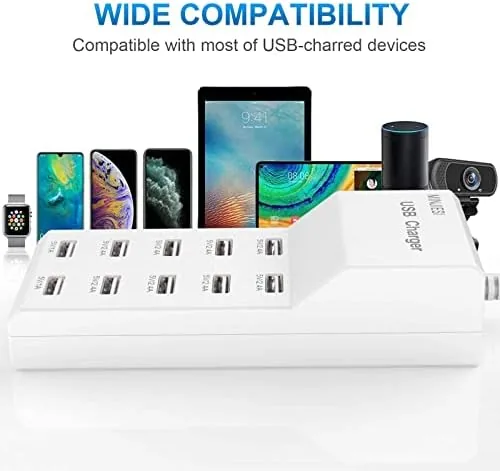 The USB Charging Stations 50w10A 10 Ports Multiple Charging Block/Power USB compared in context