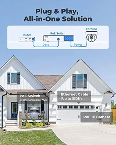 Another view of the REOLINK PoE Security Camera RLC-520A (Pack of 2), 5MP Wired