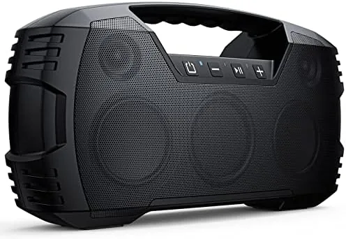 Overview of the Outdoor Bluetooth Speaker, IPX7 Waterproof, 90W Peak, 32H, Black |