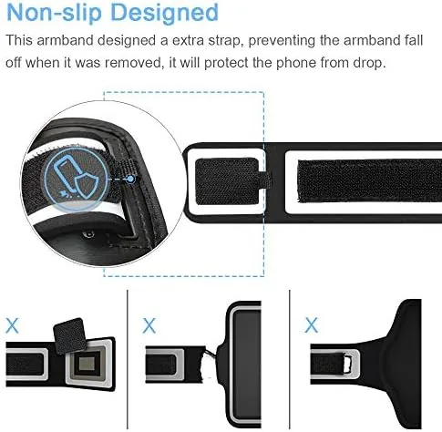 Armband worn on a bicep during a gym workout