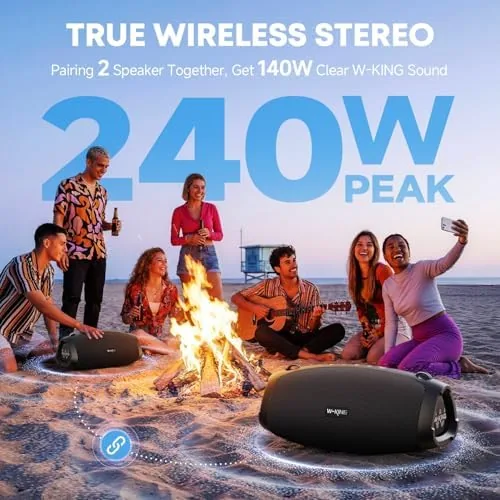 Testing the W-KING Bluetooth Speaker, 120W Peak IPX6 Outdoor Loud Portable Speakers over two weeks