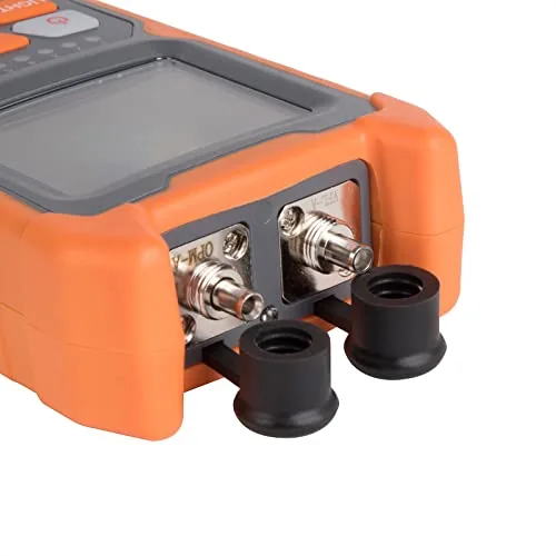 The Mini 4 in 1 Portable Optical Power Meter with Visual in real use