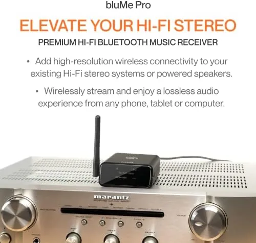 Close look at the Blume Pro HiFi Bluetooth 5.3 Music Receiver Long Range Bluetooth build quality