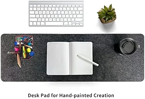 The DAWNTREES Felt Desk Mat, Computer Mat for Desk, Dark Gray compared in context