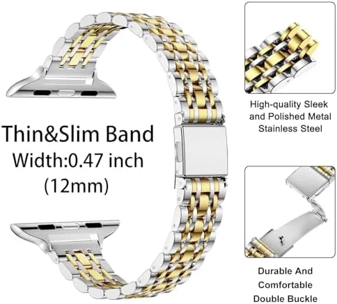 Apple Watch with the slim band during a morning workout