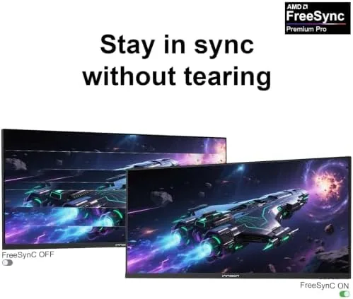 Detail shot of the INNOCN 40C1R Ultrawide Monitor 40" WQHD 3440 x 1440p 144Hz features