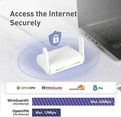 The GL.iNet GL-SFT1200 Opal Travel Router, AC1200 Dual-Band Wi-Fi | AC1200 compared in context