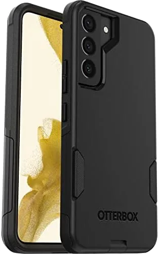 Black Commuter case on a standard Galaxy S22 held in a hand