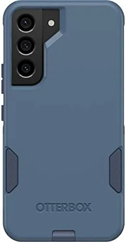 The blue outer shell separated from the soft silicone inner layer