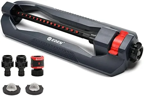 Eden 96213EDAMZ Weighted Essential Oscillating Sprinkler | Covers Up to 3,600 sq. ft., 16 Review: Tested and Rated
