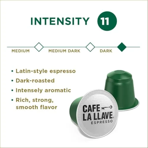 Close look at the Café La Llave Espresso Aluminum Capsules, Dark Roast, 40ct | build quality