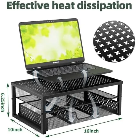 Testing the Simple Trending Metal Monitor Stand Riser and Computer Desk Organizer over two weeks