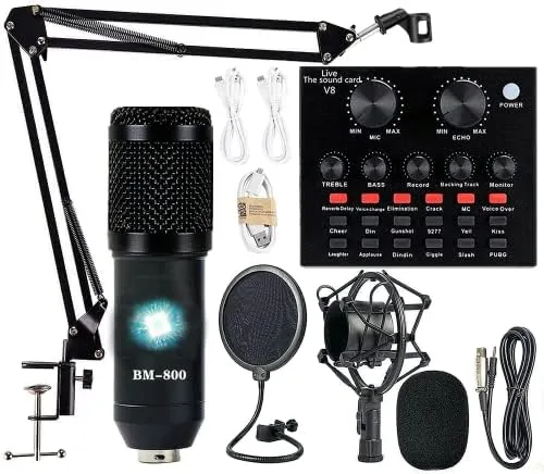 Podcast Equipment Bundle, BM-800 Condenser with Voice Changer, Recording Studio Package - Podcast Microphone Review: Tested and Rated
