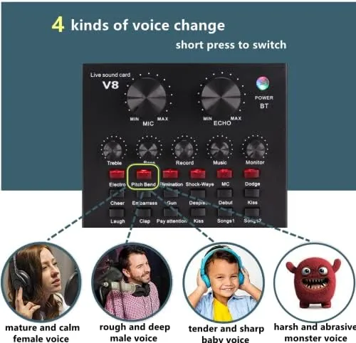 The Podcast Equipment Bundle, BM-800 Condenser with Voice Changer, Recording Studio in real use