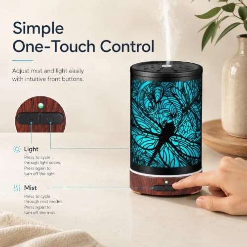The Essential Oils Diffuser,Aromatherapy Diffuser,Birthday for Women Mom Grandma,Metal Cool Mist in real use