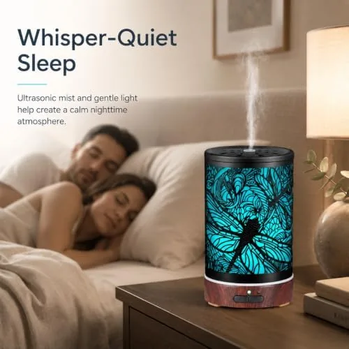 The Essential Oils Diffuser,Aromatherapy Diffuser,Birthday for Women Mom Grandma,Metal Cool Mist compared in context