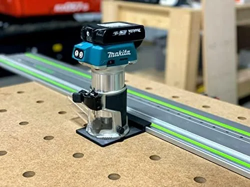 The ToolCurve Guide Rail Adapter Compatible with Makita Router - Made in USA in real use