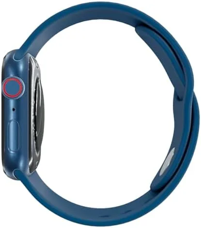 Close look at the Apple Watch Series 7 (GPS, 45mm) Blue Aluminum Case with build quality