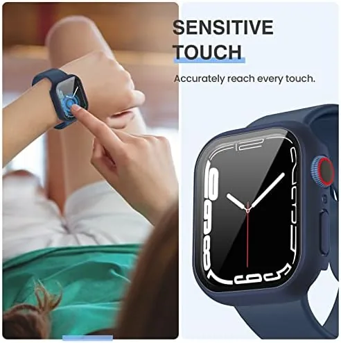 Another view of the Tensea 3PCS for Apple Watch Screen Protector Case 44mm SE