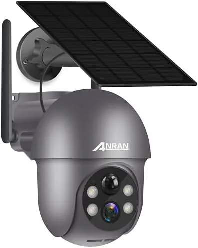ANRAN 2K Solar Security Cameras Wireless Outdoor, Pan/Tilt 360° View, Gray | Battery Powered Review: Tested and Rated