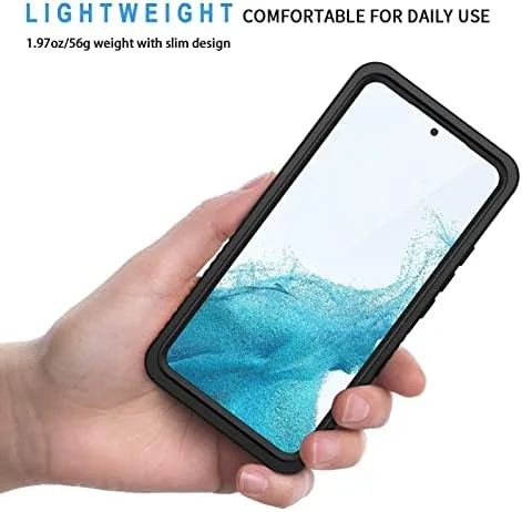 Close look at the Lanhiem for Samsung Galaxy S22 Case, IP68 Waterproof Dustproof with build quality